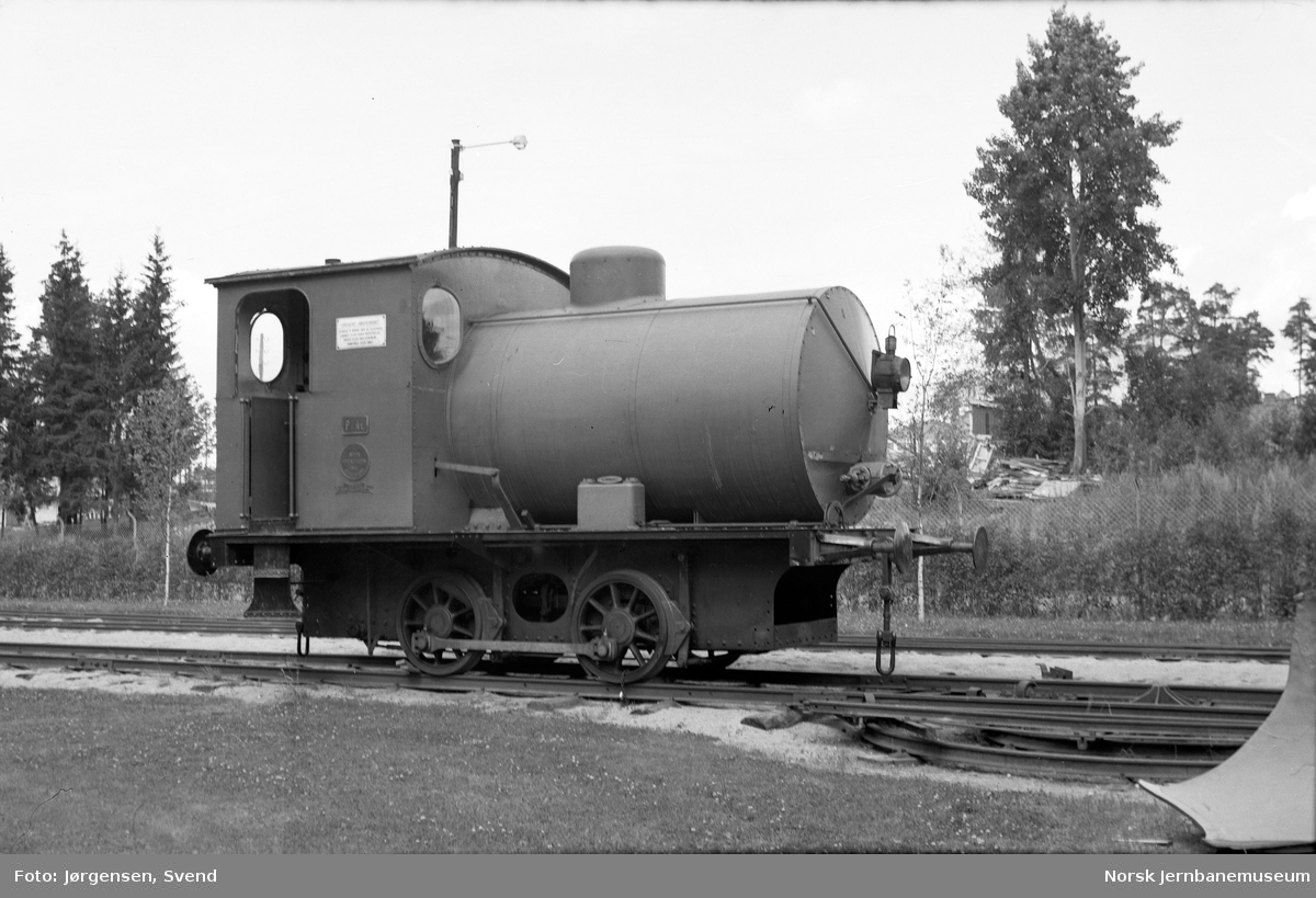 Fyrløst damplokomotiv "PAAL" på Jernbanemuseet