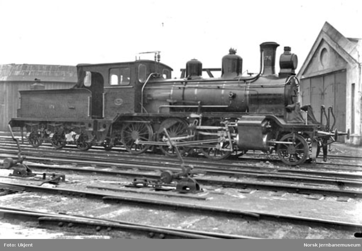 Damplokomotiv type 21a nr. 174 til Bergensbanen