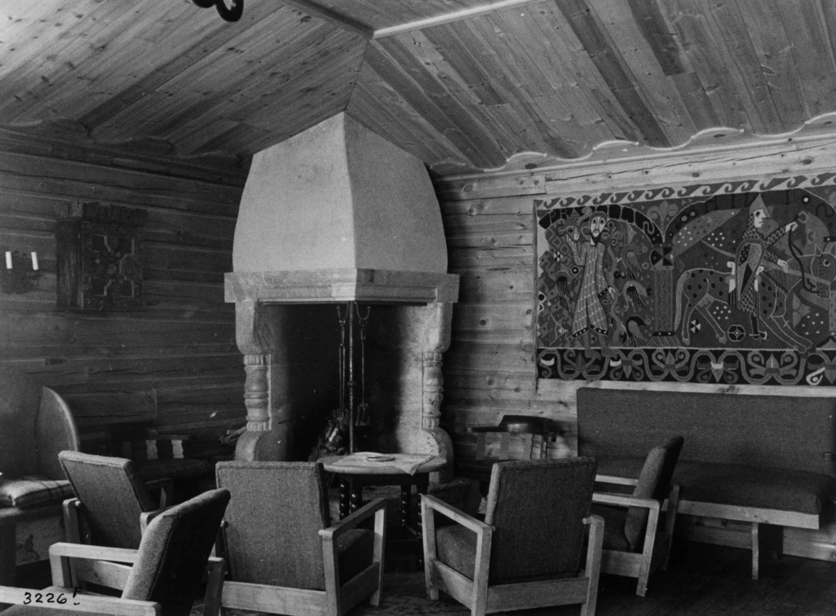 Interiør, Spiterstulen, Visdalen, Jotunheimen,  1936 