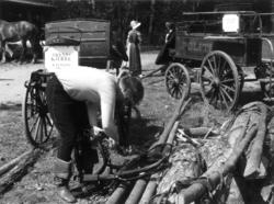 Vognparaden 21. mai 1978. Forberedelser på Tomta.