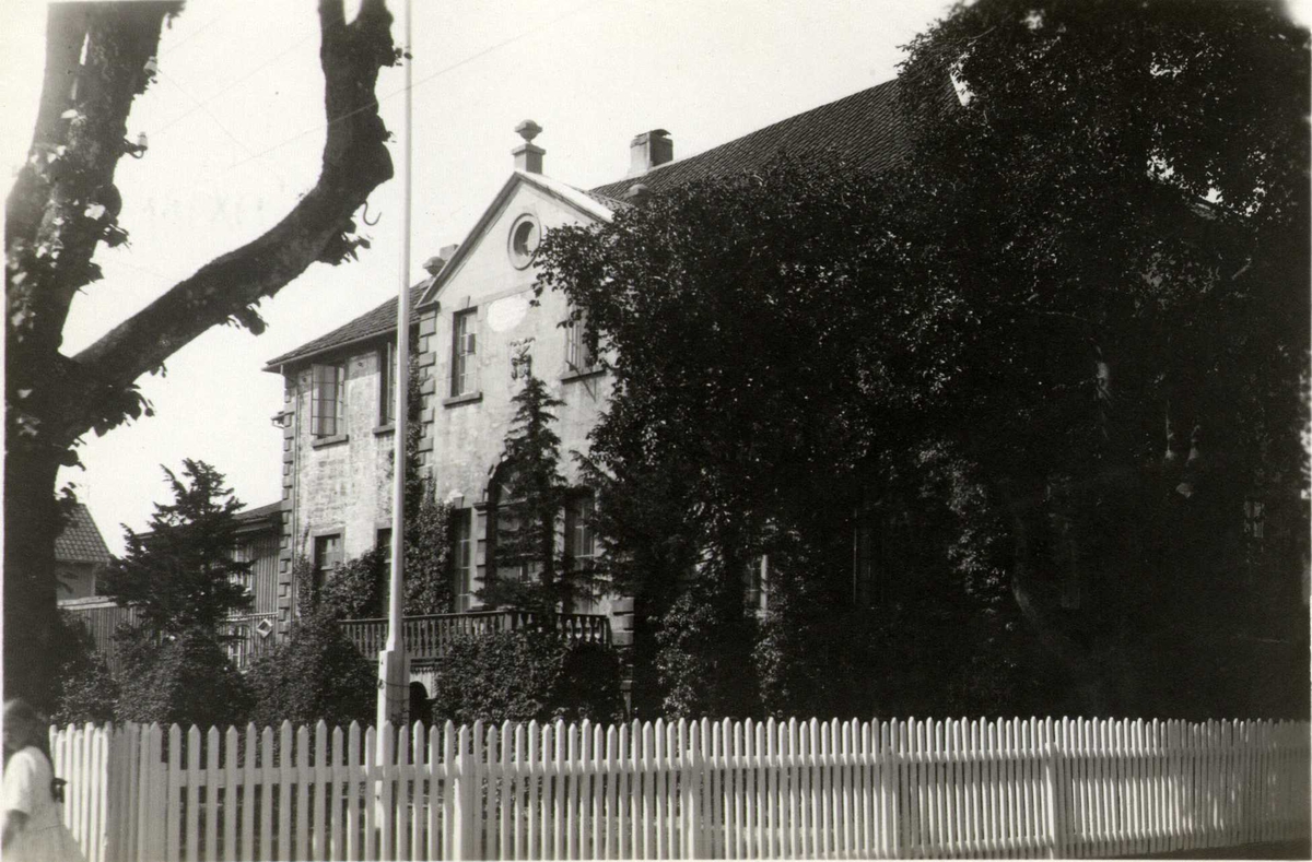Skrivergården, Mandal, Vest-Agder. Fotografert 1923. 