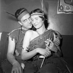 Kronprinsens gate 17, Oslo, 29.01.1956. Karneval i Ingeniøre