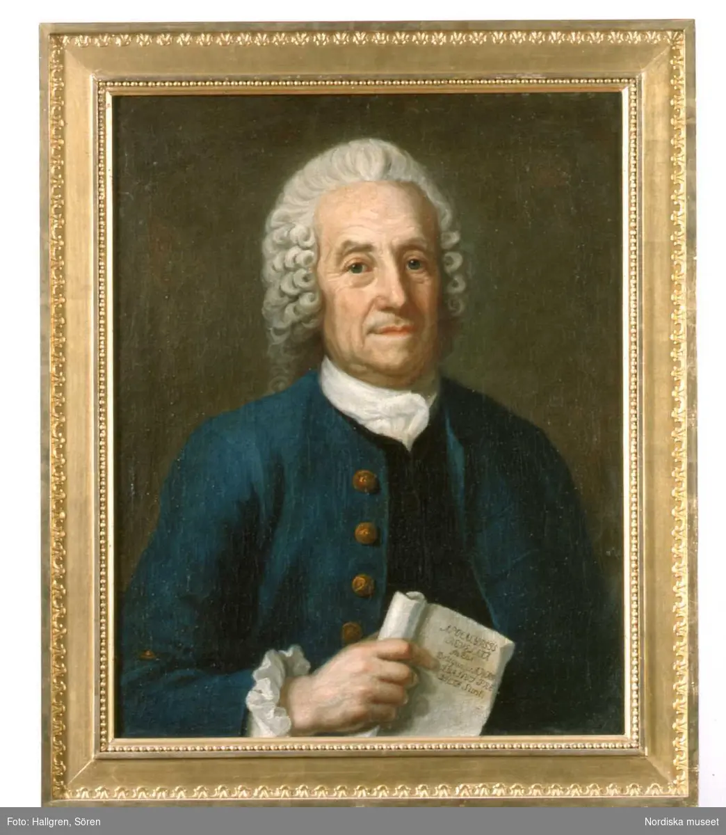 Porträtt i olja av Emanuel Swedenborg, 1768. NM 83761 ...