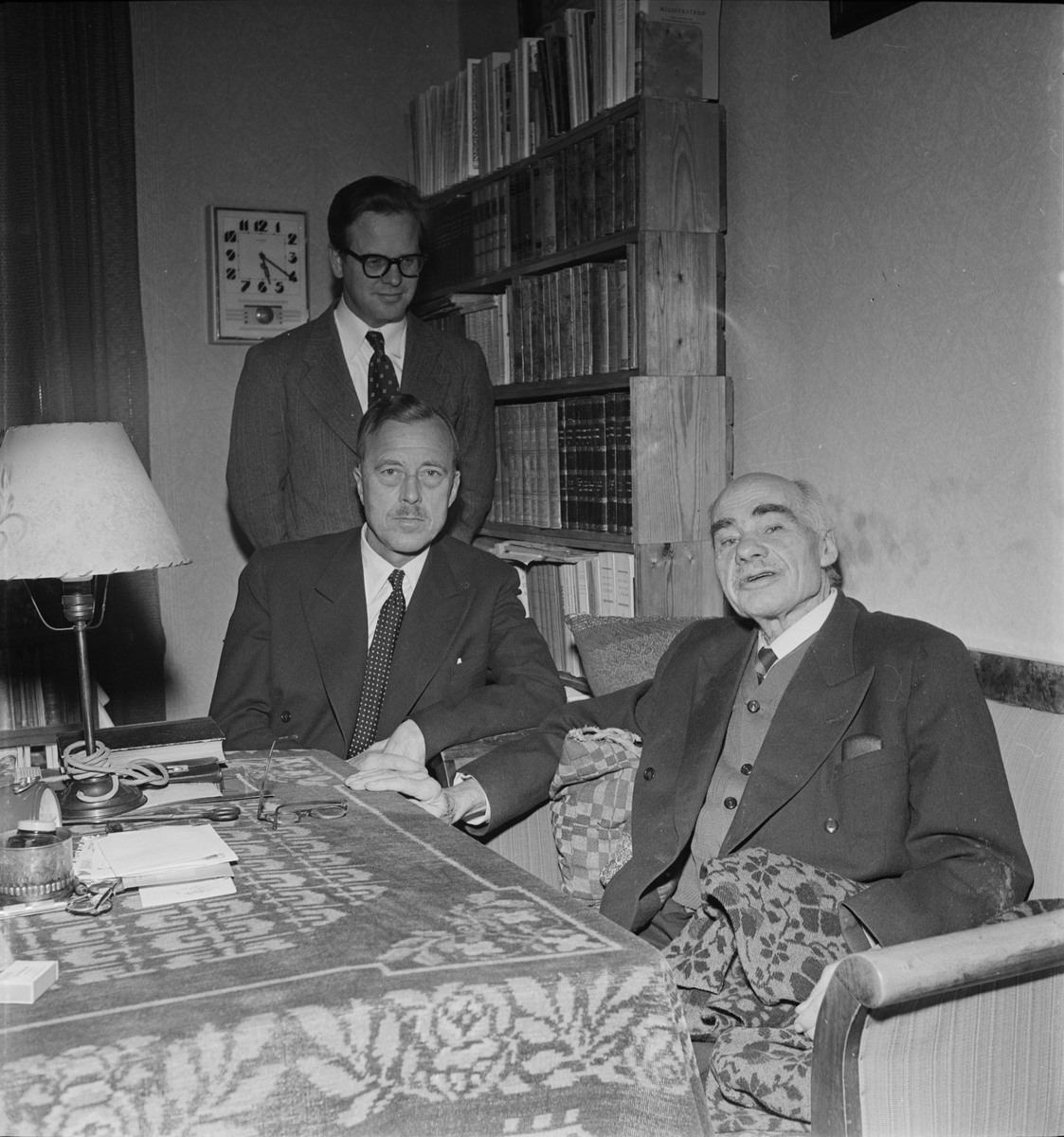 Uplands nations donator från Örbyhus, Uplands nation, Uppsala november 1955