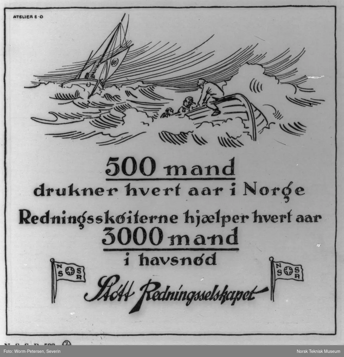 500 mand drukner hvert aar i Norge. Redningsskøiterne hjælper hvert aar 3000 mand i havsnød. Støtt Redningsselskapet