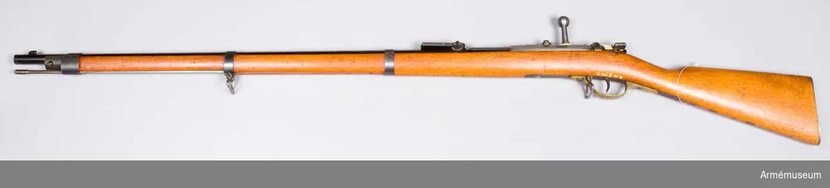 Grupp E II
Mausers enkelladdare. Märkt "Oesterr. Wafffb. Ges.", "I.G mod 71".

Samhörande nr är AM.33636