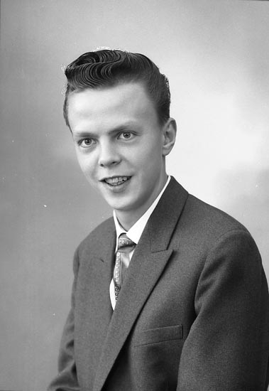 Enligt fotografens journal nr 9 1958-: "Persson, Herr Karl Box 343 Stenungsund".