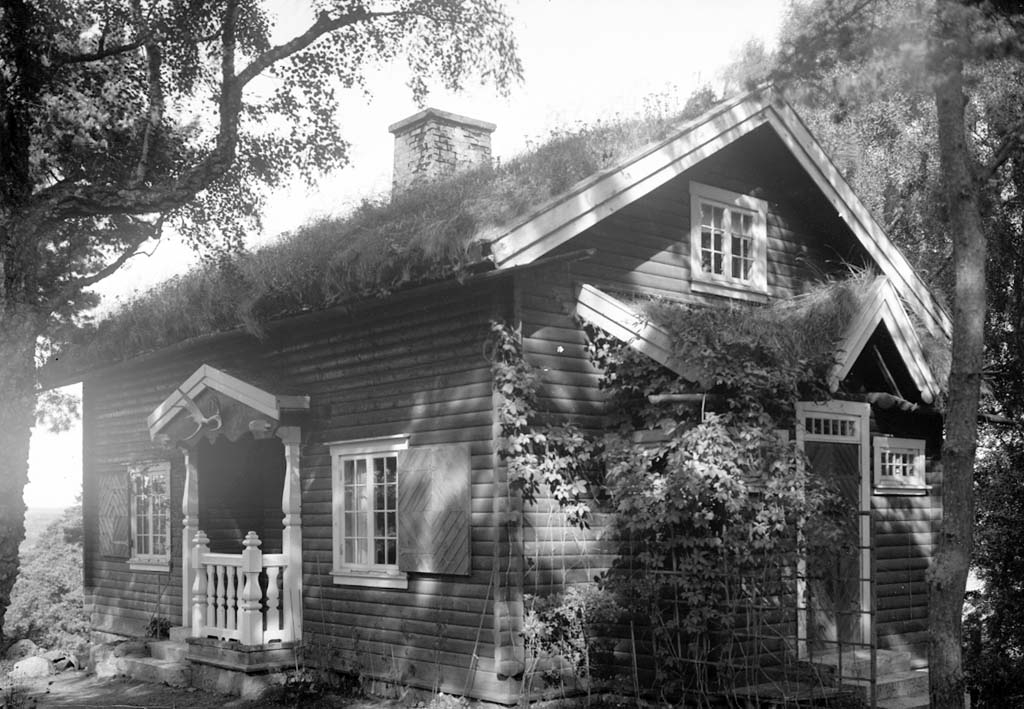 Enligt fotografen: "Okt 1923 Konsul Aspegrens villa Stenungsön".