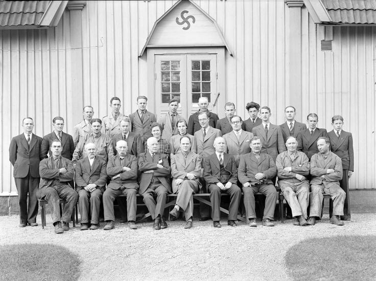 Chefer och tjänstemän vid Ödeborgs bruk 1938