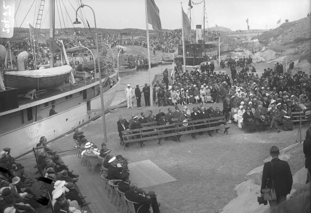 Invigningen av Sotekanalen måndag den 15 juli 1935