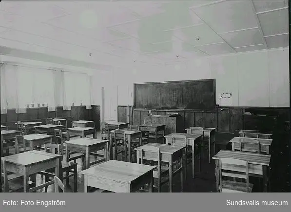 Klassrum i Ankarsviks skola.
