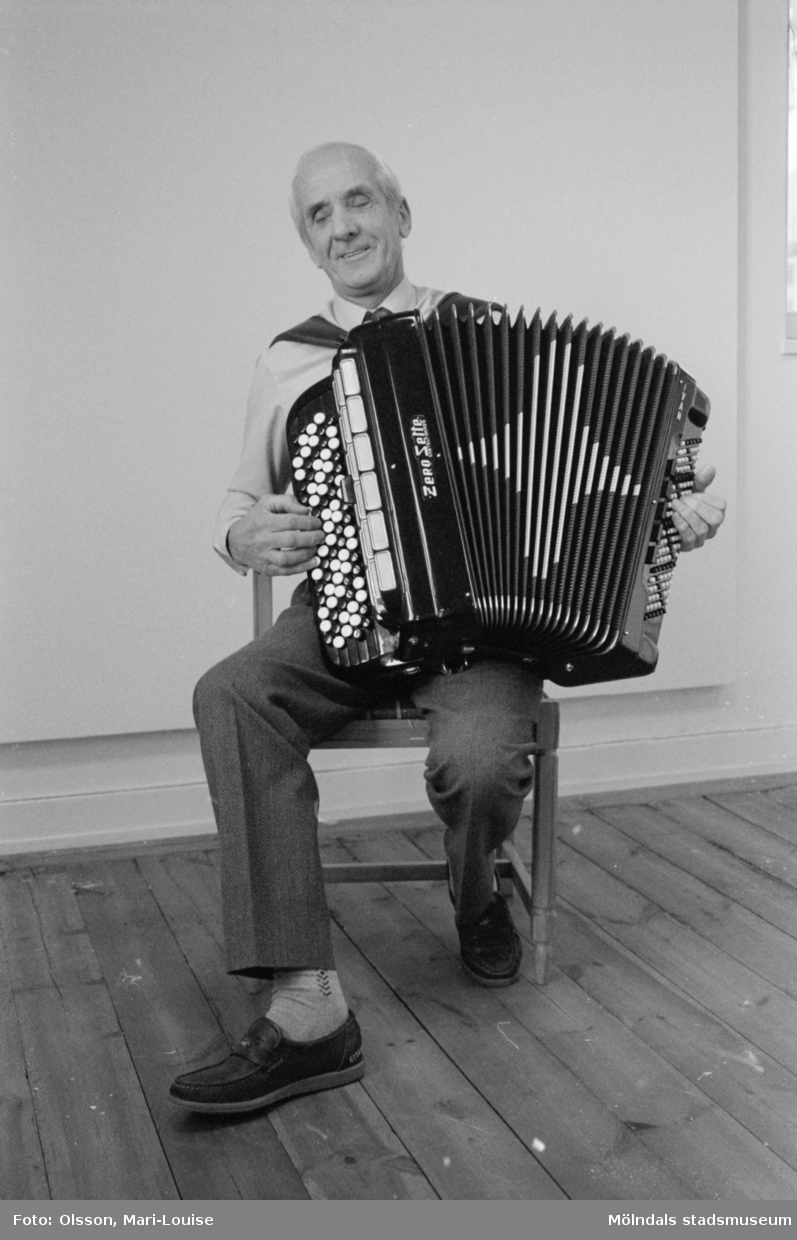 Ivan Svensson, ordförande i Mölndals dragspelsklubb.