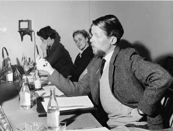FPS:s (Föreningen Sveriges Postexpeditörer) första ombudsmöte på Grand Hotell, Saltsjöbaden, 8 mars 1960.