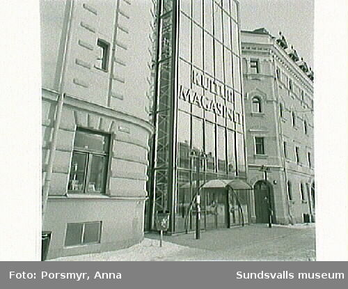 De gamla hamnmagasinen, Packhusgatan 4, ombyggda till Kulturmagasinet.