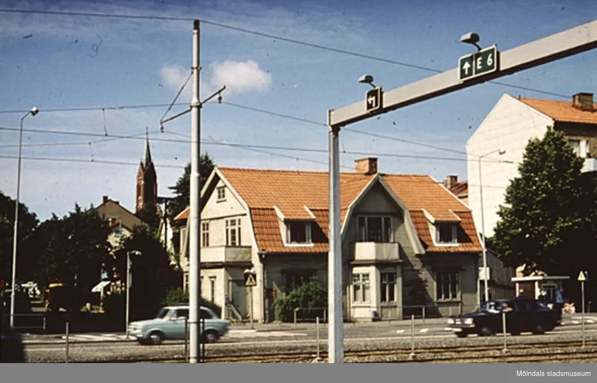 Bostadshus på Bergmansgatan i Mölndal, år 1973.