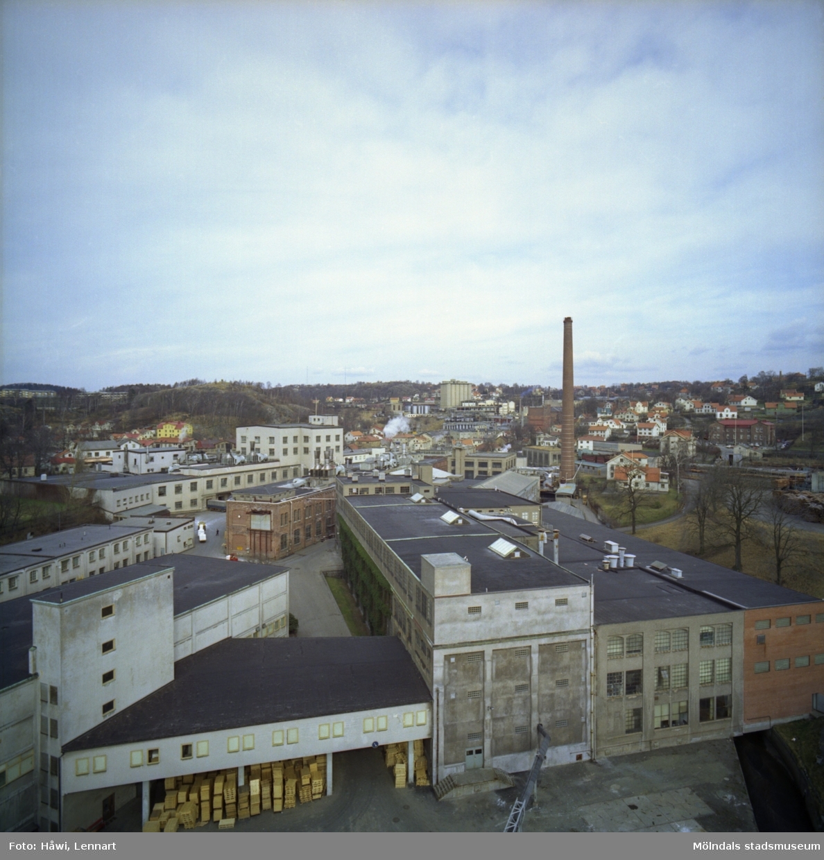 Pappersbruket Papyrus fabriksområde i Mölndal.