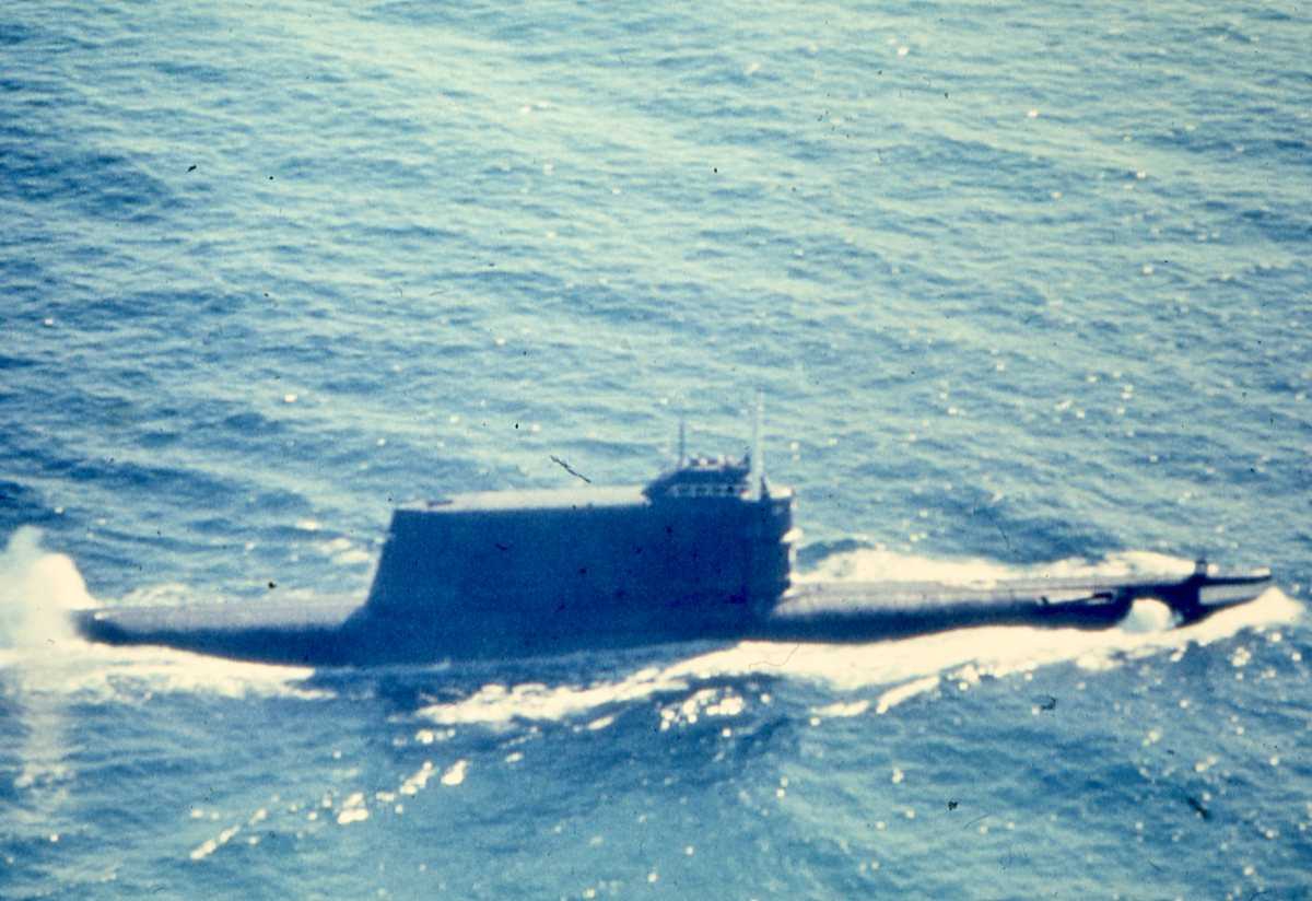 Russisk ubåt av Golf II - klassen.