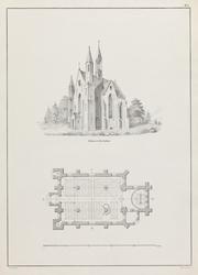Mursteinkirke med 530 plasser [Grafikk]