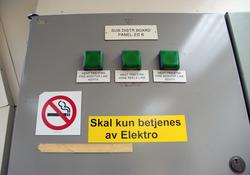 Det er mye som skiltes og merkes på Statfjord A.  I dette sk