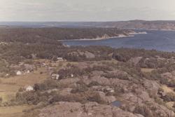 Oversiktsbilde av Stuevika, Søndre Sandøy  på Hvaler, juli 1