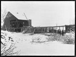 Riving av garveriet i Glengsgata 14 i Sarpsborg januar 1927.