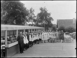 Kafe eller midlertidig uteservering på Borgarsyssel Museum i