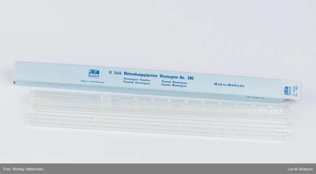 Målepipette - Larvik Museum / DigitaltMuseum