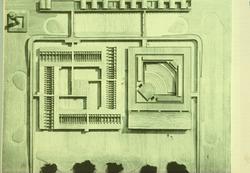Utkast til hotell og kurssenter i Riyad i Saudi-Arabia [Foto