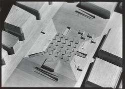 Utkast til Centre du Plateau Beaubourg [Fotografi]