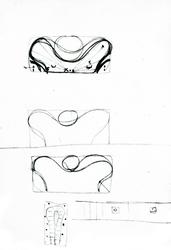Utkast til Nordisk paviljong til verdensutstillingen i Osaka