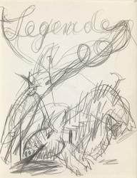 Komposisjonsstudie til Legende XV [Tegning]