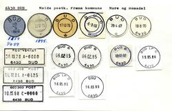 Stempelkatalog, 6430 Bud. Molde postkontor. Fræna kommune. M