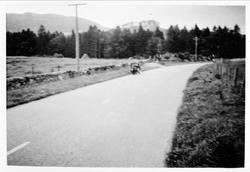 Landskap, vei, motorsykkel