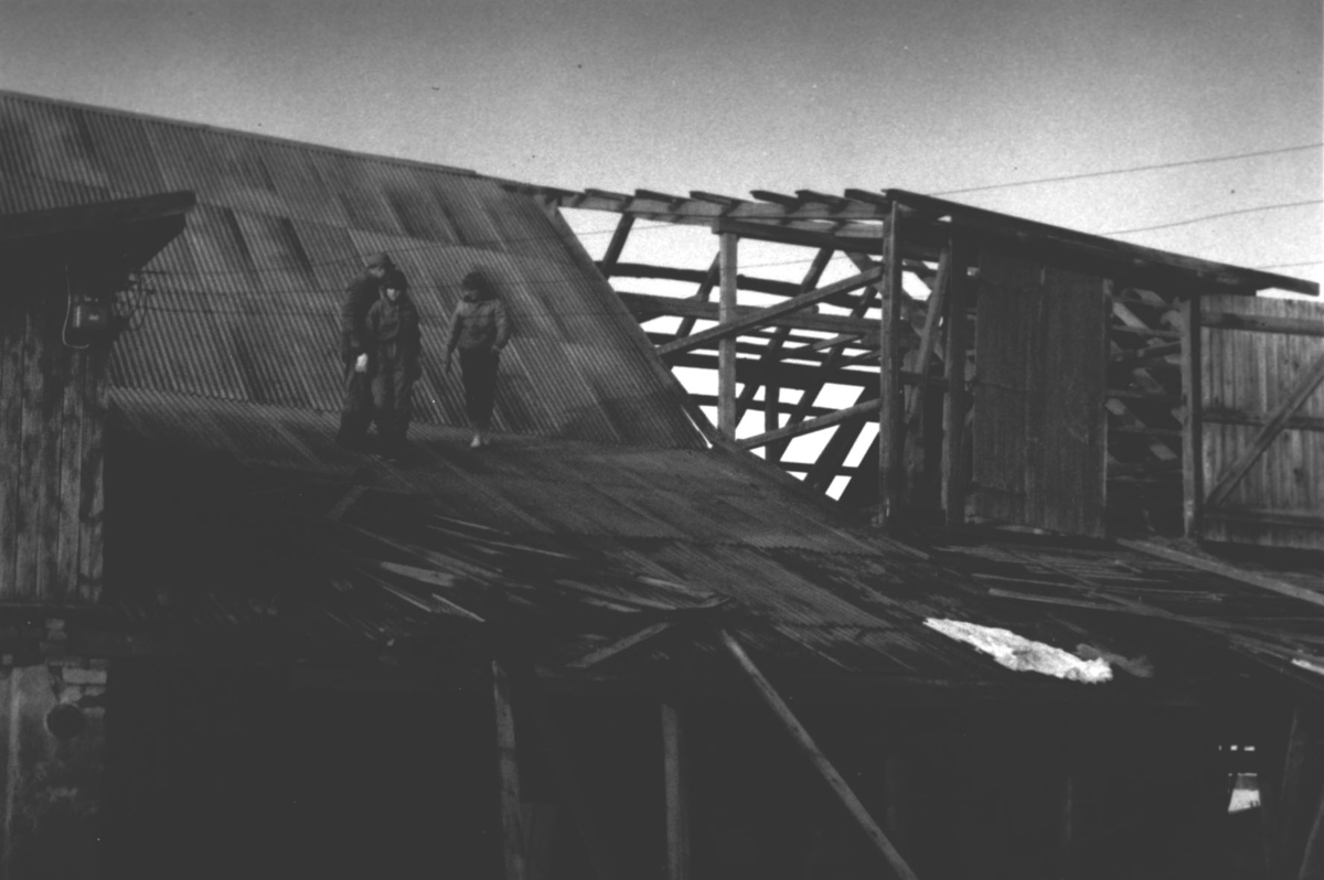 Tømmerlåven som ble revet i 1964. Opprinnelig fra ca 1780.