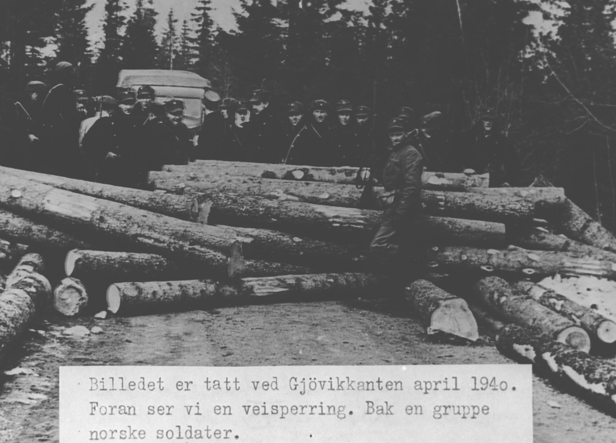 Veisperring med norske soldater. 