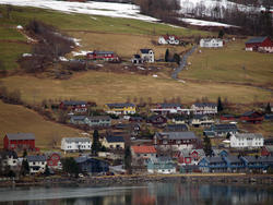 Eidsvåg i panorama sett fra Vorpenes.