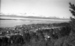 Molde by sett fra nord..(Bilde tatt mellom 18.03.1951 og 08.
