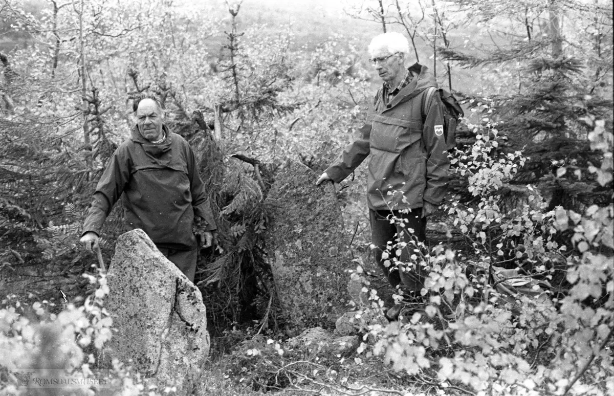 Ved porten Trollkirkegaren i Innfjorden, august 1989... ..(Se Jul i Romsdal 1989) og (Bjørn Austigards feltbok 1989 side 183-184)