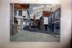 Tegning fra Molde..Malt av Halvard Storm (1936).