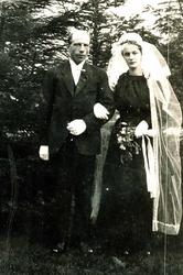 Ivar og Gerda Marstein, viet i Kors kirke 12.06.1920.