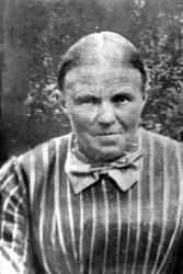 Portrett av Wergine Krogsrud, født 1851 på Haga. Hun var mor