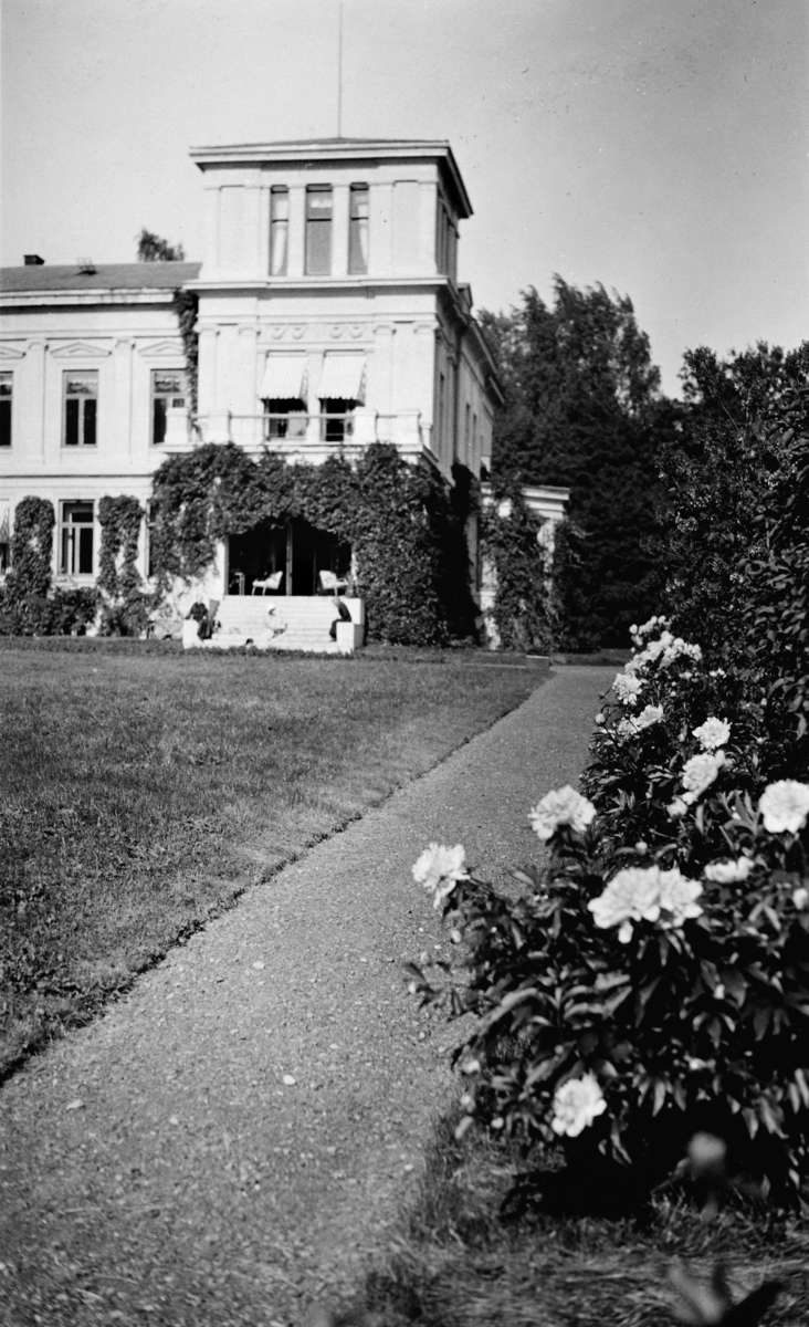 Atlungstad gård i Stange. Hage, blomster. - Anno Domkirkeodden ...