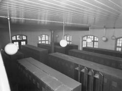 Interiør, Odda Smelteverk AS, sentralbadet bygg 119, gardero