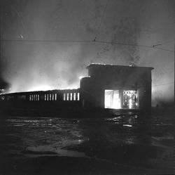 Storbrannen i trikkestallen på Øya