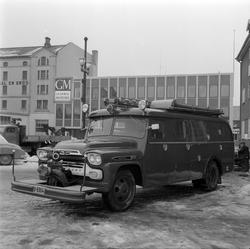 Chevrolet brannbil fotografert hos bilforhandleren A/S Anco.