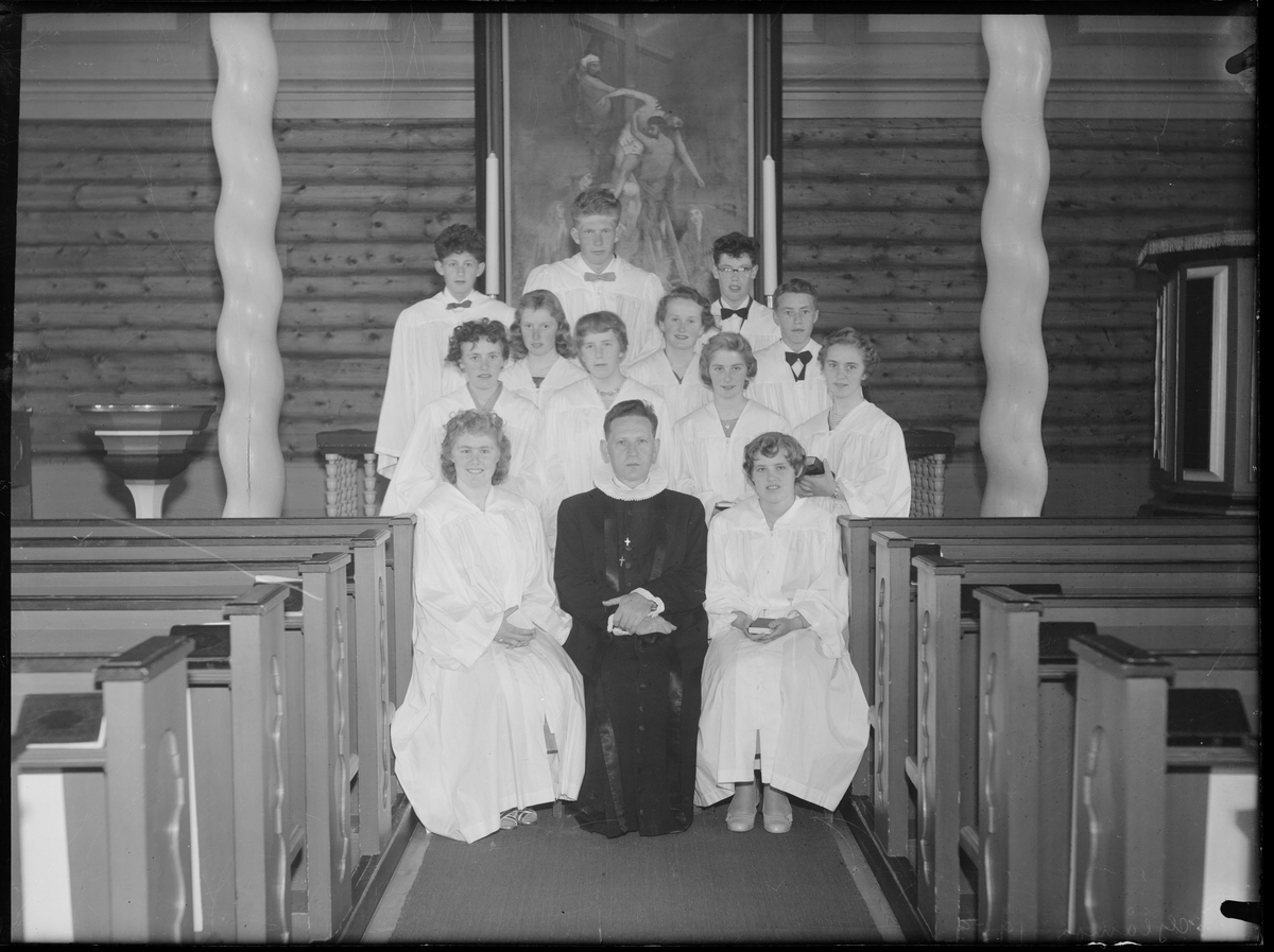Konfirmanter i Glåmos kirke 1959