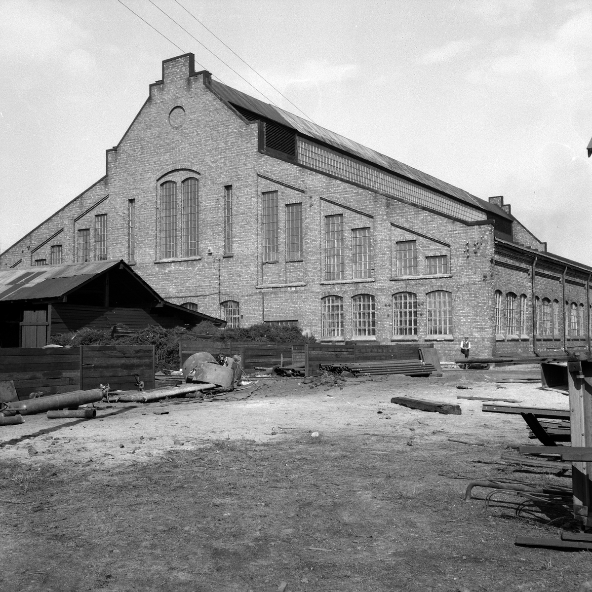 Hamar Jernstøperi og Mekansk verksted, Ham-Jern, Espern, eksteriør av fabrikkbygning, 1952, 