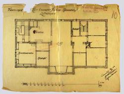 Vaaningshus for herr Grosserer Joakim Rønneberg. Loftetagen 