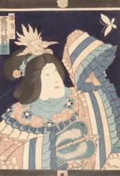 Kabuki actor as woman [Fargetresnitt]