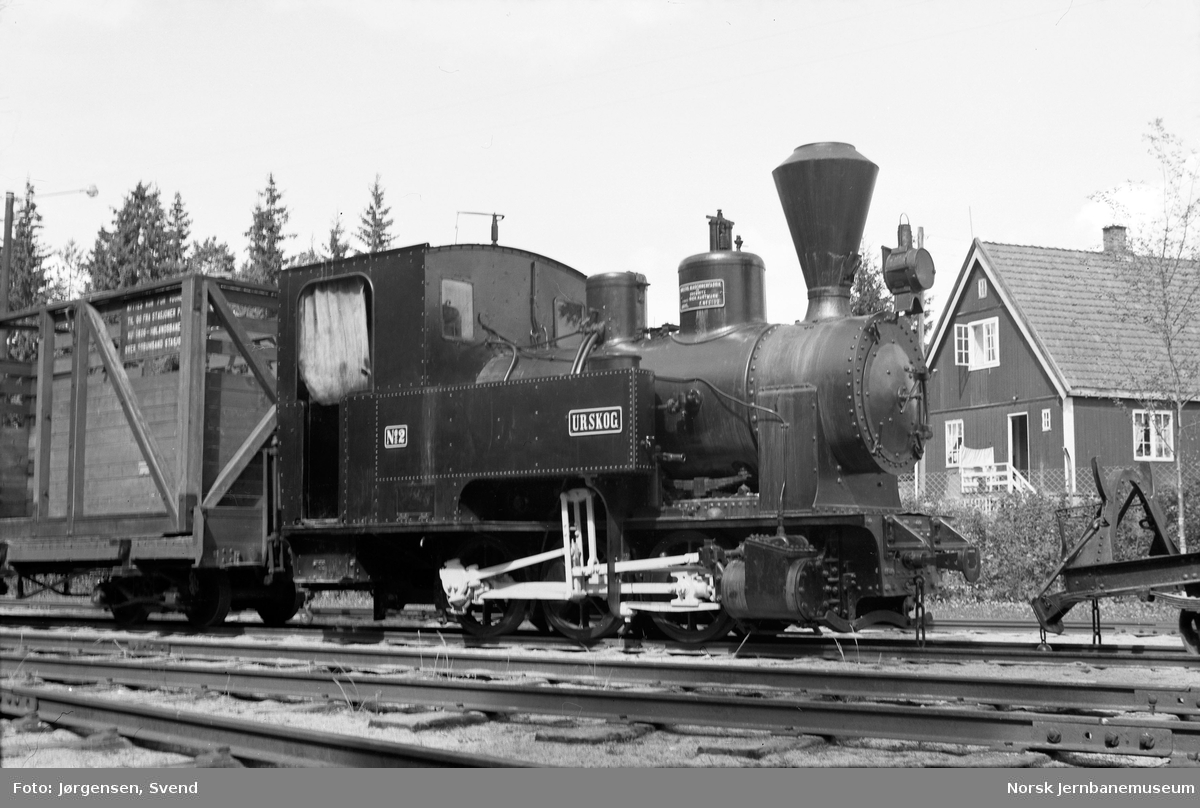 Damplokomotivet "Urskog" på Jernbanemuseet